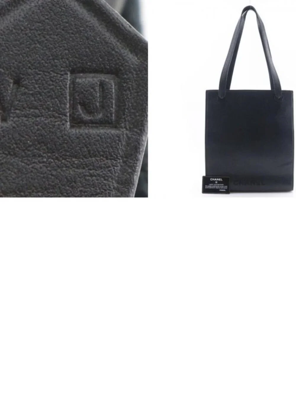 Chanel Logo Caviar Leather Black Tote - Picture 10 of 10